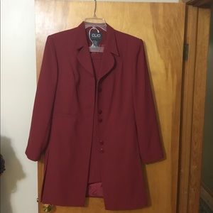 Reddish / Burgundy Skirt Suit